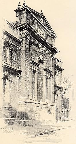 Christ Church Philadelphia by O. R. Eggers Original Print 1922