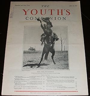 Bild des Verkufers fr 1927 Issue of the Youth's Companion Charles Dunn Bronco Buster Cover zum Verkauf von biblioboy