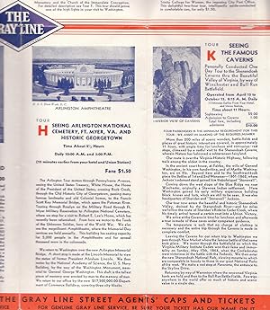 Seller image for Seeing Washington the Gray Line Travel Brochure for sale by biblioboy