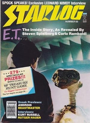 Starlog Number 63 October 1982 E. T. , Star Trek II, Blade Runner