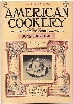 Seller image for American Cookery Magazine June-July 1940 // The Photos in this listing are of the magazine that is offered for sale for sale by biblioboy