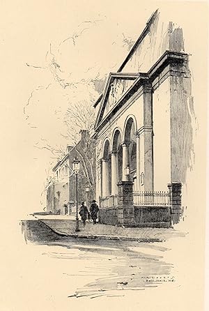 Church on Charles Street, Baltimore MD by O. R. Egger Original 1922 Print