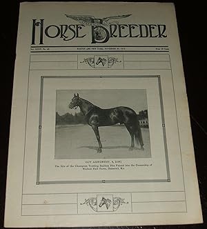 Vintage Issue of the American Horse Breeder Magazine for November 29th, 1916