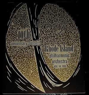 10th Anniversary Concert for the Rhode Island Philharmonic Orchestra Nov. 14, 1955 Souvenir Program