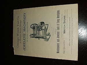 Chicago Watch Tool Company Original 1893 Illustrated Advertisement