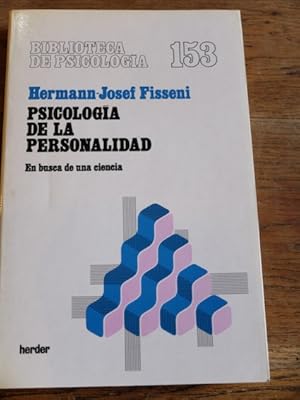 Imagen del vendedor de PSICOLOGA DE LA PERSONALIDAD : EN BUSCA DE UNA CIENCIA a la venta por Librera Pramo