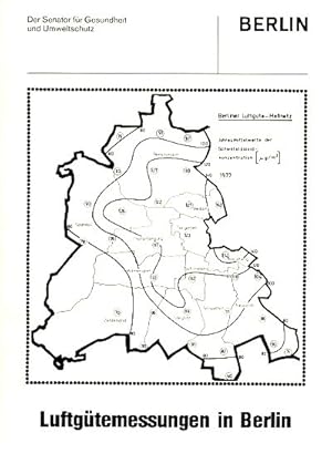 Seller image for Luftschadstoff-Immissionsmengen in Berlin. Literaturstudie ber meprogramme und deren Ergebnisse for sale by Fundus-Online GbR Borkert Schwarz Zerfa