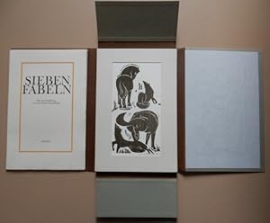 SIEBEN FABELN. Original-Holzschnitte von Gustl Kirchner. Einführung von Otto Schmitt-Rosenberger....