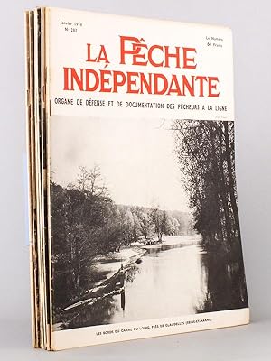 La pêche indépendante - Année 1954 complète ( 26e année, lot de 12 numéros, du n° 282 de janvier ...