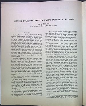 Seller image for Actions oliennes dans la Pampa Deprimida (Rp. Argentine); for sale by books4less (Versandantiquariat Petra Gros GmbH & Co. KG)