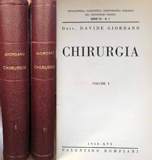 Image du vendeur pour Chirurgia. Due volumi. mis en vente par Libreria La Fenice di Pietro Freggio