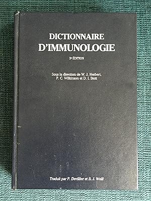 Bild des Verkufers fr DICTIONNAIRE D'IMMUNOLOGIE zum Verkauf von Librairie Archipel