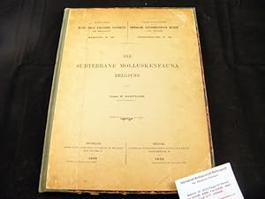 Seller image for Die subterrane Molluskenfauna Belgiens. for sale by Antiquariat Bebuquin (Alexander Zimmeck)