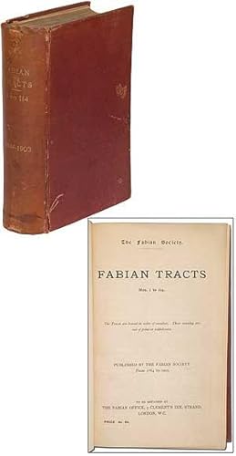 Image du vendeur pour Fabian Tracts. Nos. 1 to 114. The Tracts are bound in order of number. Those missing are out of print or withdrawn. [Spine title]: Fabian Tracts 1 to 114. 1884-1903 mis en vente par Between the Covers-Rare Books, Inc. ABAA