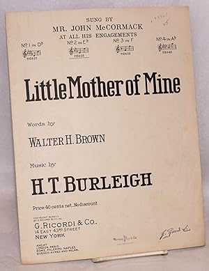 Seller image for Little mother of mine; words by Walter H. Brown for sale by Bolerium Books Inc.