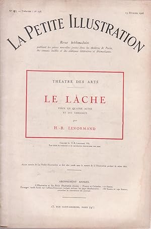 Lâche (Le), in "La Petite Illustration", numéro 275 du 13 février 1926