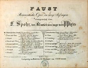 [WoO 51. Nr. 5] Faust. Romantische Oper in zwey Aufzügen. Im Klavierauszuge von P. Pixis. 5. Scen...