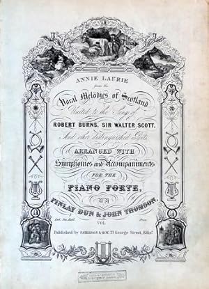 Seller image for Annie Larie. From the Vocal Melodies of Scotland united to the songs of Robert Burns, Sir Walter Scott, and other distinguished poets. Arranged with Symphonies and Accompaniments for the Piano Forte for sale by Paul van Kuik Antiquarian Music