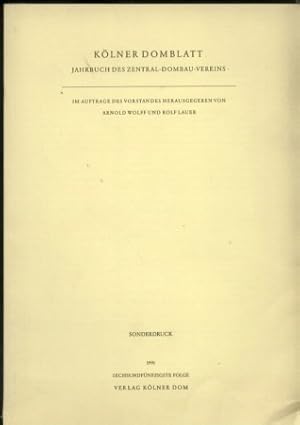 Bild des Verkufers fr Klner Domblatt.Jahrbuch des Zentral-Dombau-Vereins zum Verkauf von Clivia Mueller