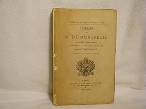 Image du vendeur pour Poesies De M. De Montreuil mis en vente par curtis paul books, inc.