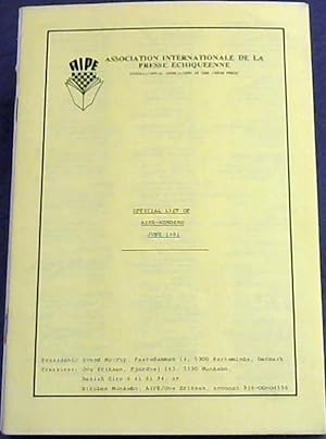 Official List of AIPE-Members June 1981
