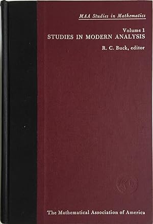 Seller image for Studies in Modern Analysis Volume I for sale by Logic and Art