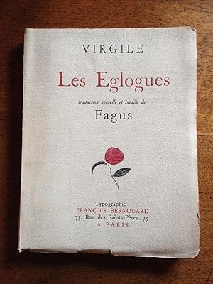 Image du vendeur pour Les Eglogues traduction nouvelle et indite par Fagus mis en vente par Librairie des Possibles
