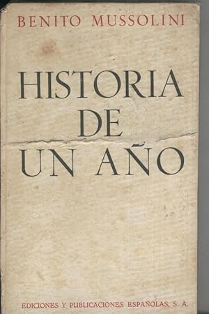 Seller image for Historia de un ao for sale by El Boletin