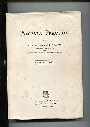 Imagen del vendedor de Algebra practica a la venta por El Boletin