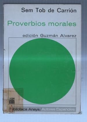 Bild des Verkufers fr Biblioteca Anaya numero 041: Proverbios morales zum Verkauf von El Boletin