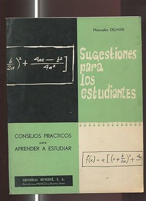 Image du vendeur pour Manuales Delmar: Sugestiones para los estudiantes, consejos practicos mis en vente par El Boletin