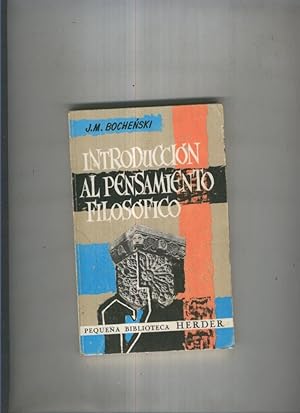 Imagen del vendedor de Introduccion al pensamiento filosofico a la venta por El Boletin