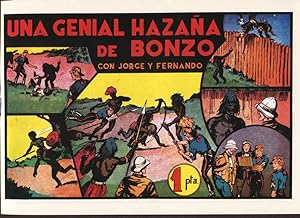Bild des Verkufers fr Facsimil: Jorge y Fernando serie la selva: Una genial hazaa de Bonzo zum Verkauf von El Boletin