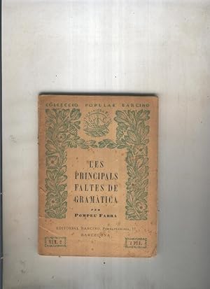 Bild des Verkufers fr Les principals faltes de Gramatica zum Verkauf von El Boletin