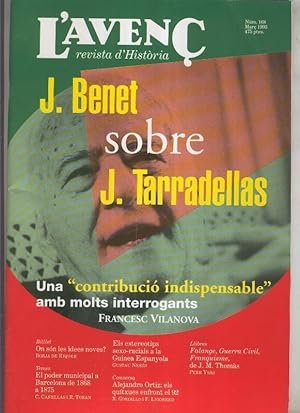 L, Avenç revista numero 168: J.Benet sobre J.Tarradellas