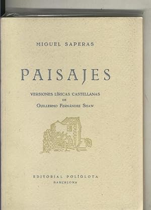 Imagen del vendedor de Miguel Saperas: Paisajes a la venta por El Boletin