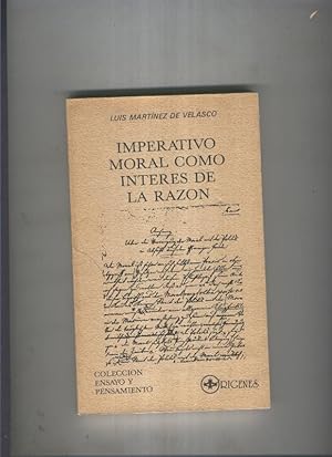 Imagen del vendedor de Imperativo moral como interes de la razon a la venta por El Boletin