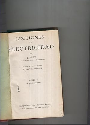 Imagen del vendedor de Lecciones de electricidad Tomo I a la venta por El Boletin