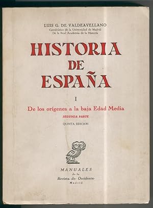 Seller image for Historia de Espaa tomo I: De los origenes a la baja edad media for sale by El Boletin