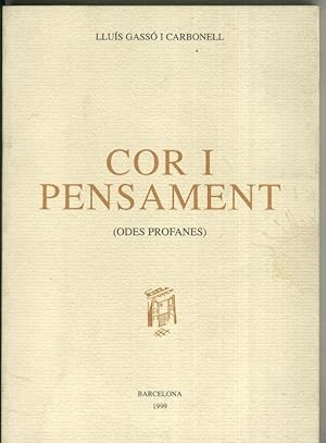 Imagen del vendedor de Cor i pensament (odes profanes)( a la venta por El Boletin