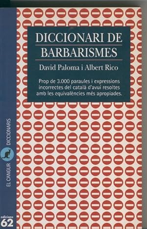 Seller image for Diccionari de barbarismes for sale by El Boletin