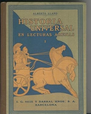 Imagen del vendedor de Historia Universal en lecturas amenas tomo I: Oriente-Grecia Roma a la venta por El Boletin