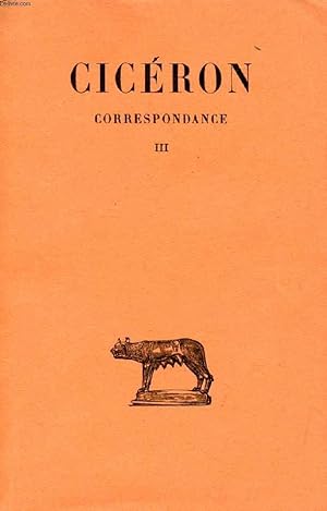 Seller image for CORRESPONDANCE, TOME III for sale by Le-Livre