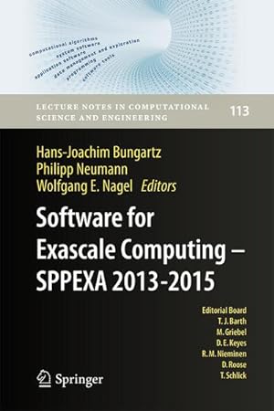Bild des Verkufers fr Software for Exascale Computing - SPPEXA 2013-2015 zum Verkauf von AHA-BUCH GmbH