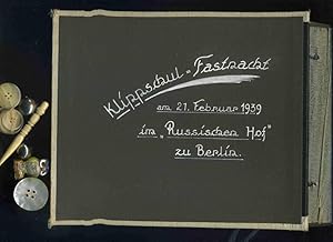 Klippschul Fastnacht am 21. Februar 1939 im russischen Hof zu Berlin. 22 private Fotos in Schwarz...