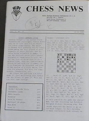 Chess News - Vol. 5 No. 23 14.12.1981