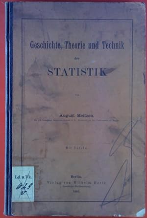 Bild des Verkufers fr Geschichte, Theorie und Technik der Statistik. zum Verkauf von biblion2