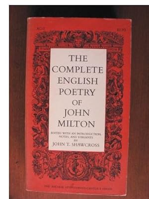 Image du vendeur pour The Complete English Poetry of John Milton mis en vente par Antiquariat UPP