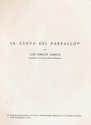 Seller image for LA CUEVA DEL PARPALL. for sale by Librera Torren de Rueda