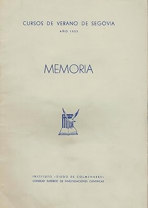 Imagen del vendedor de MEMORIA. AOS 1953 a la venta por Librera Torren de Rueda